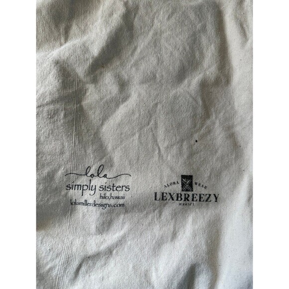 Simply Sisters Lola Lexbreezy Hawaii Hawaiian Quilt Pattern Canvas Tote Bag - Picture 3 of 6